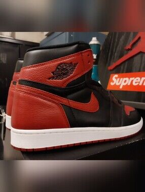 Retro Jordan 1 Og Banned Breds Size 12